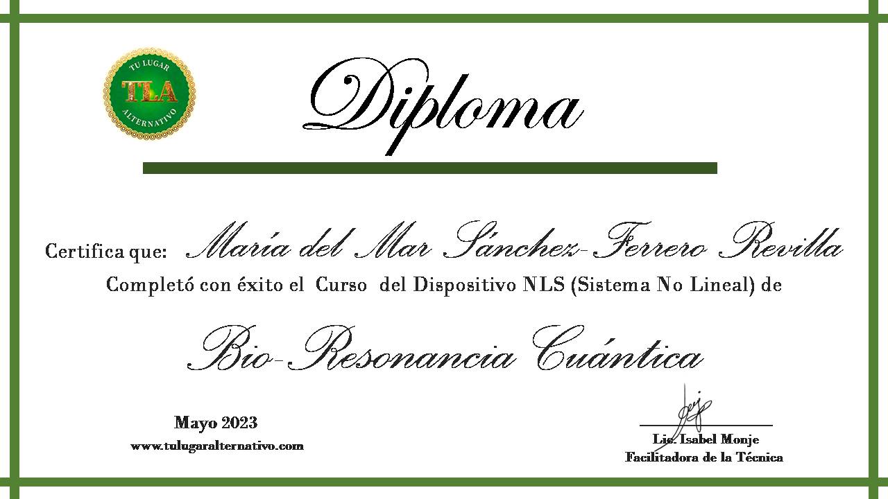 certificado bio-resonancia cuantica