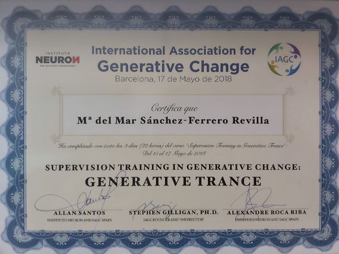 certificado generative trance